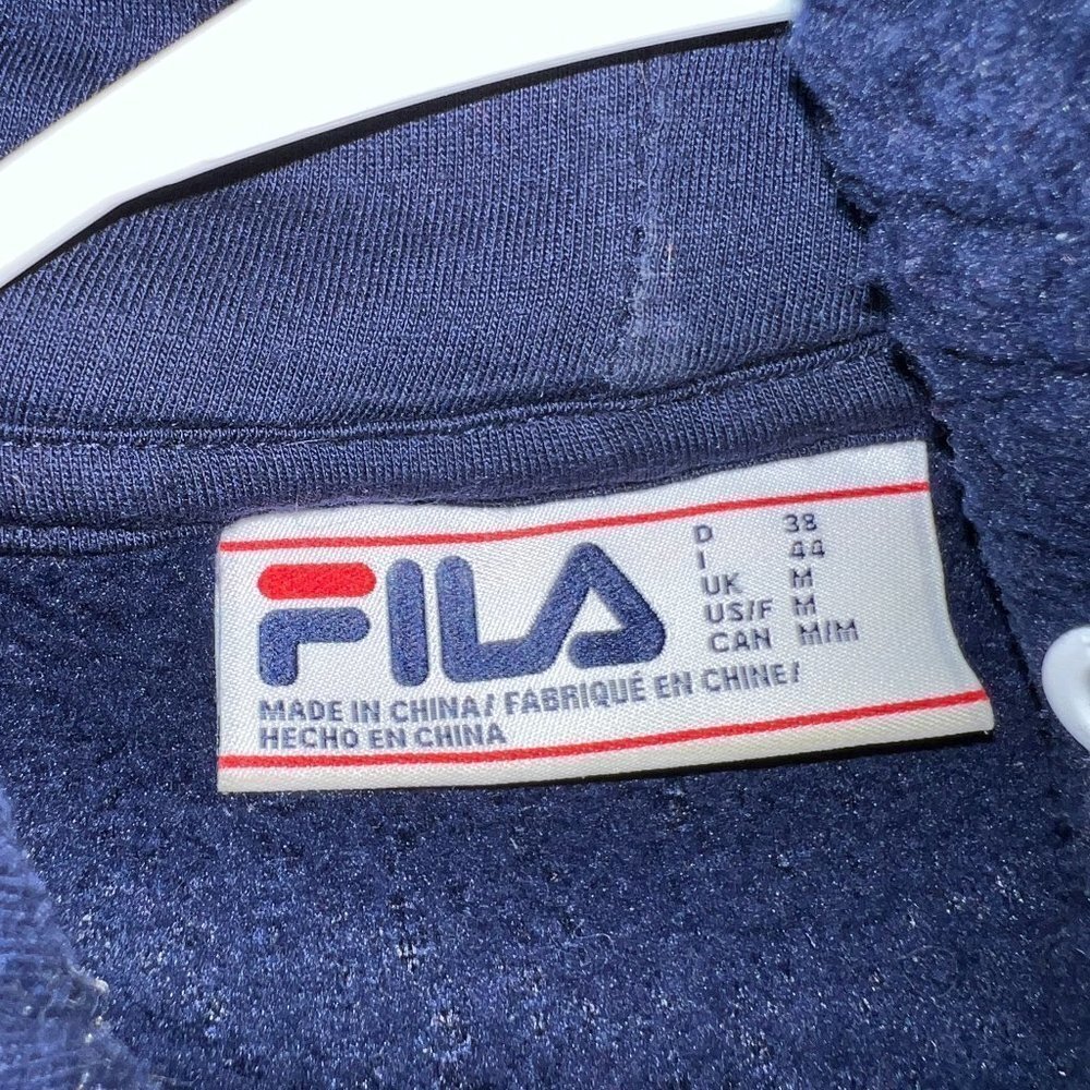 Fila Fleece Hoodie Sweater Jacket M - Picture 3 of 3